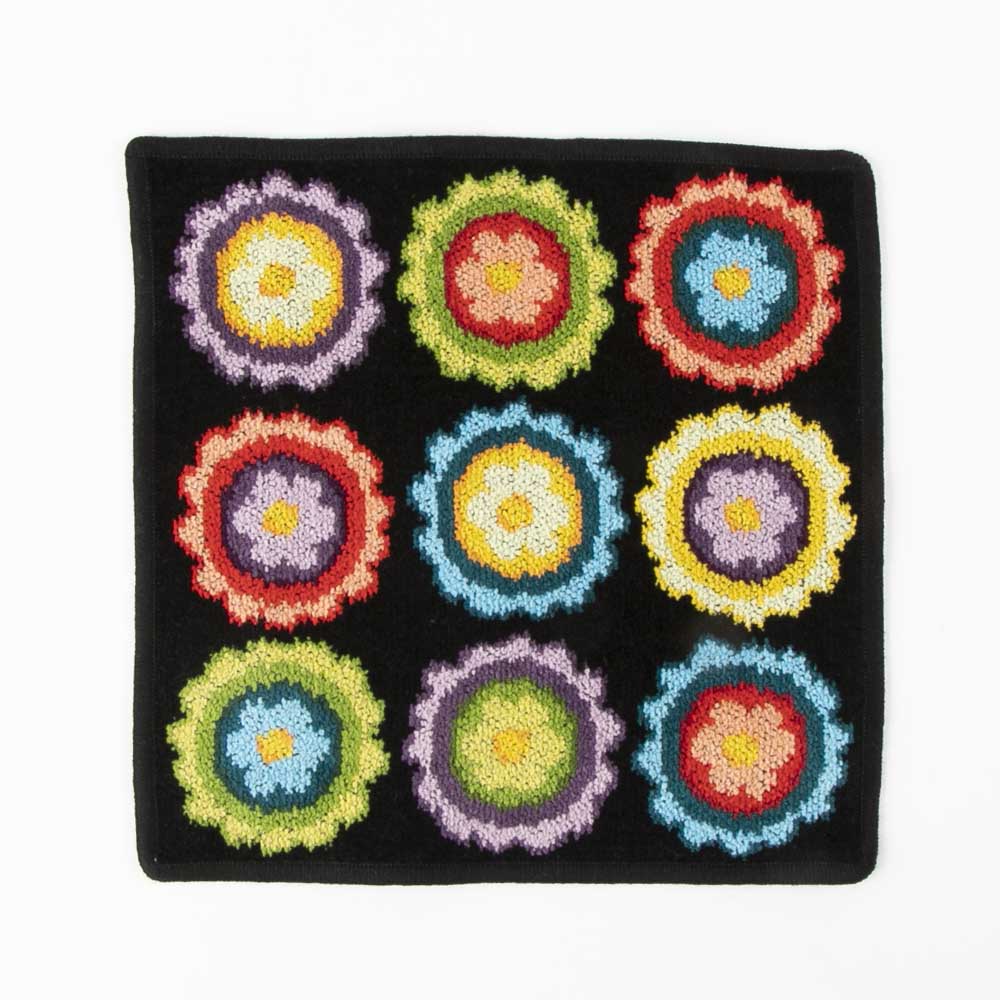 フェイラー FEILER ハンカチ RAINBOW BUTTON レインボーボタン 25×25 ブラック 112884 レインボーボタン 25/BK【FITHOUSE ONLINE SHOP】