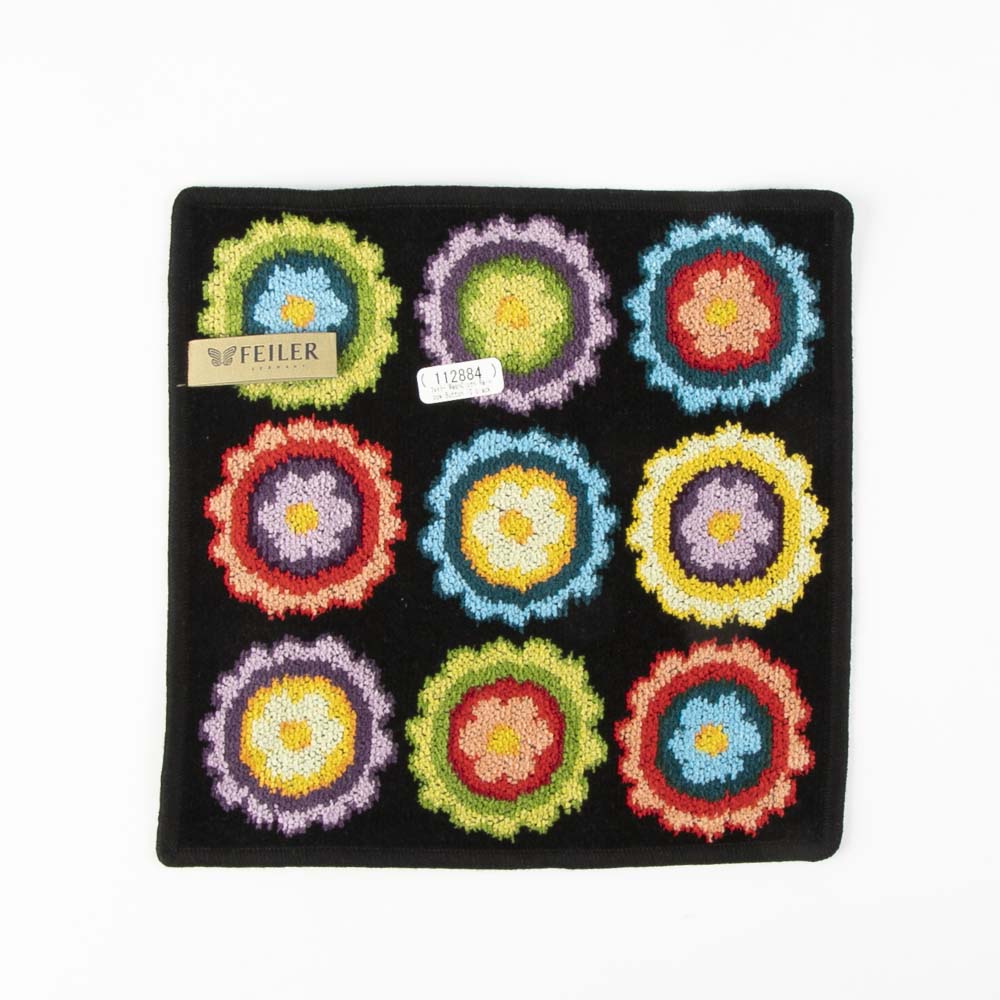 フェイラー FEILER ハンカチ RAINBOW BUTTON レインボーボタン 25×25 ブラック 112884 レインボーボタン 25/BK【FITHOUSE ONLINE SHOP】