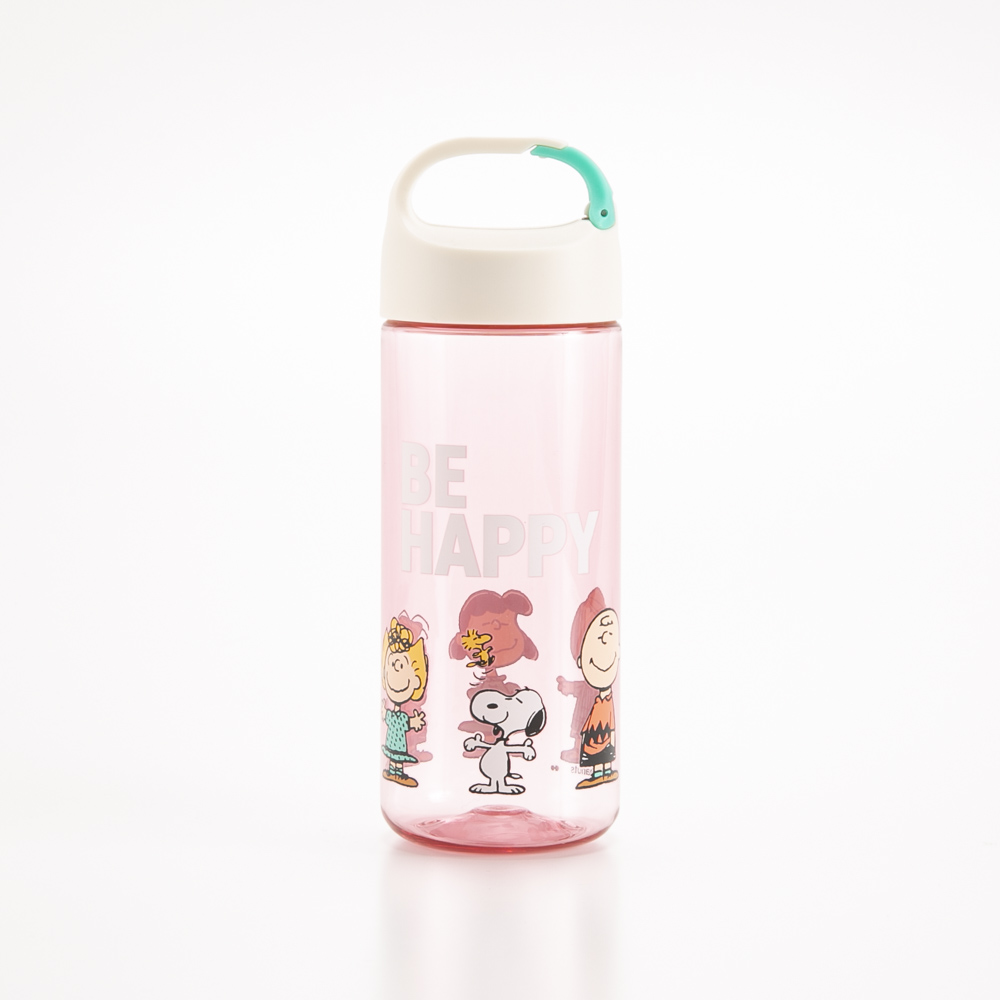 ピーナッツ PEANUTS ドリンクボトル BE HAPPY ピンク 540ml SLL-2011【FITHOUSE ONLINE SHOP】