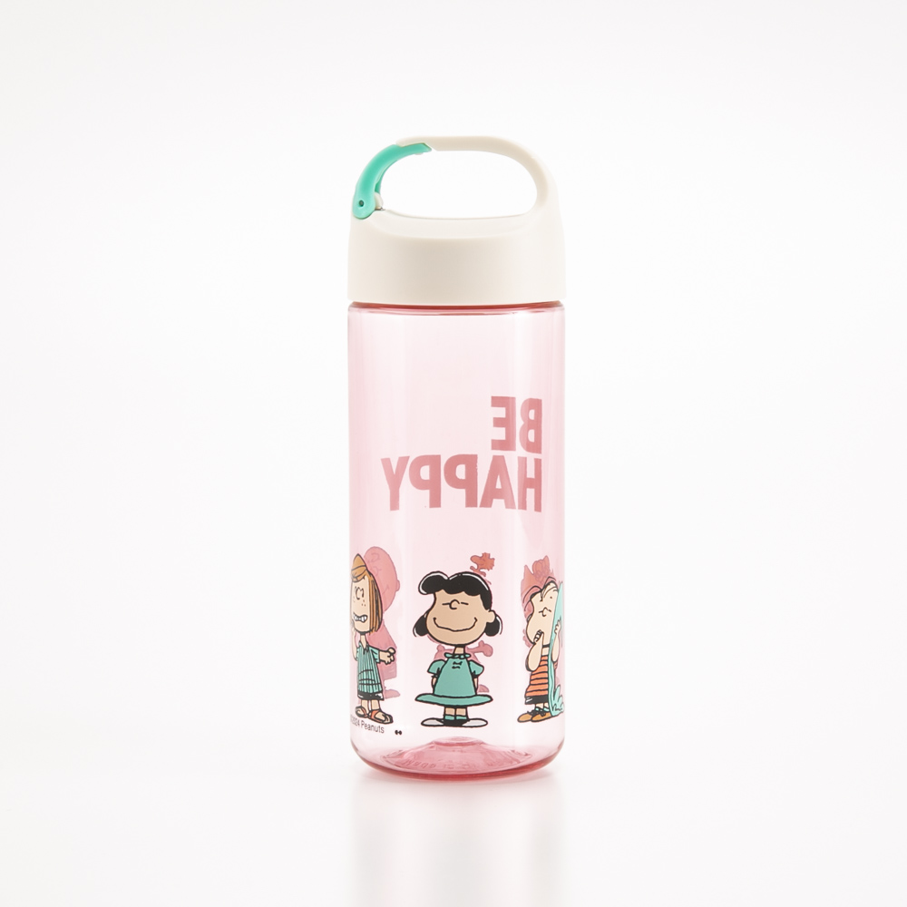ピーナッツ PEANUTS ドリンクボトル BE HAPPY ピンク 540ml SLL-2011【FITHOUSE ONLINE SHOP】