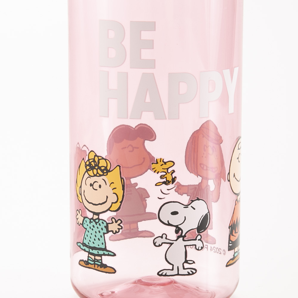 ピーナッツ PEANUTS ドリンクボトル BE HAPPY ピンク 540ml SLL-2011【FITHOUSE ONLINE SHOP】