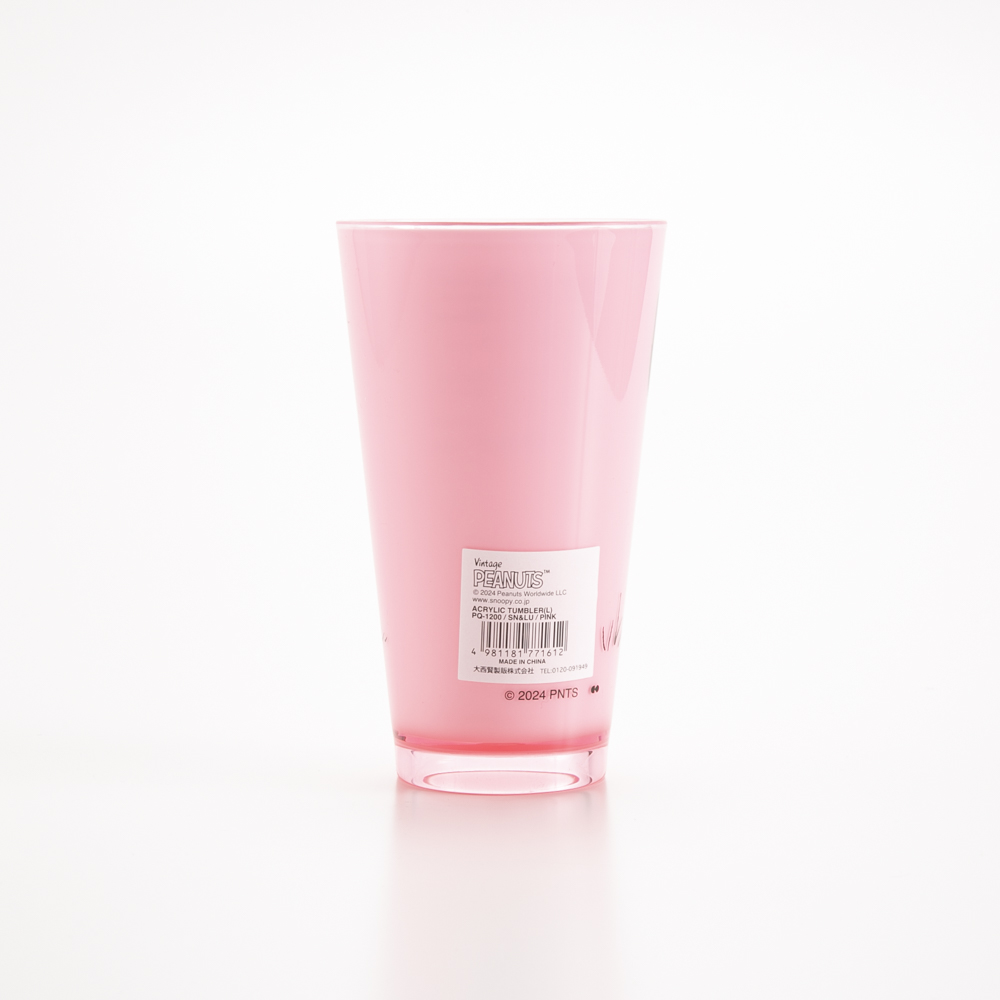 ピーナッツ PEANUTS アクリルタンブラー 620ml PQ-1200【FITHOUSE ONLINE SHOP】