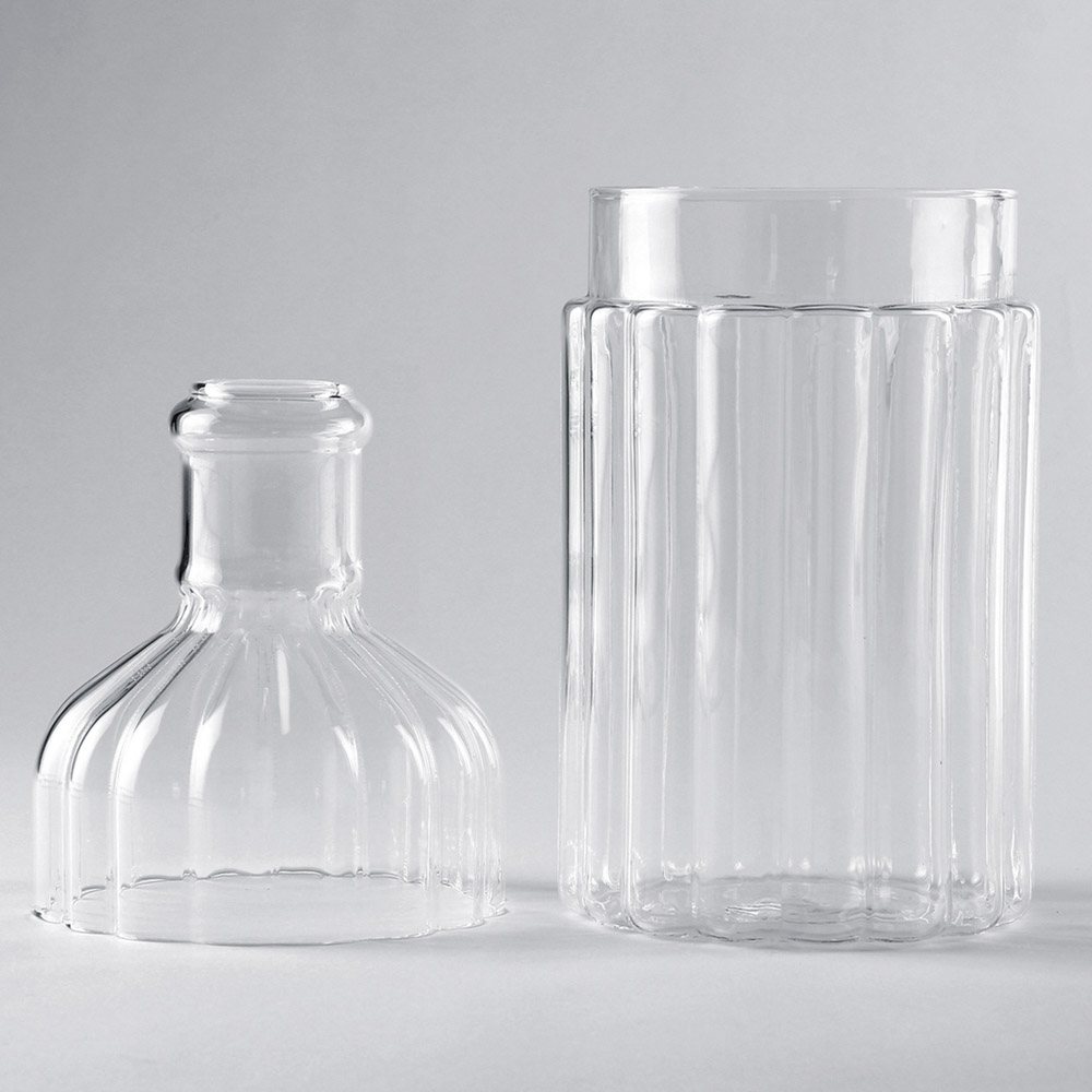 スパイス オブ ライフ SPICE OF LIFE 花瓶 ウェーブボトルフラワーベース2WAY クリア KEGY1010CL【FITHOUSE ONLINE SHOP】