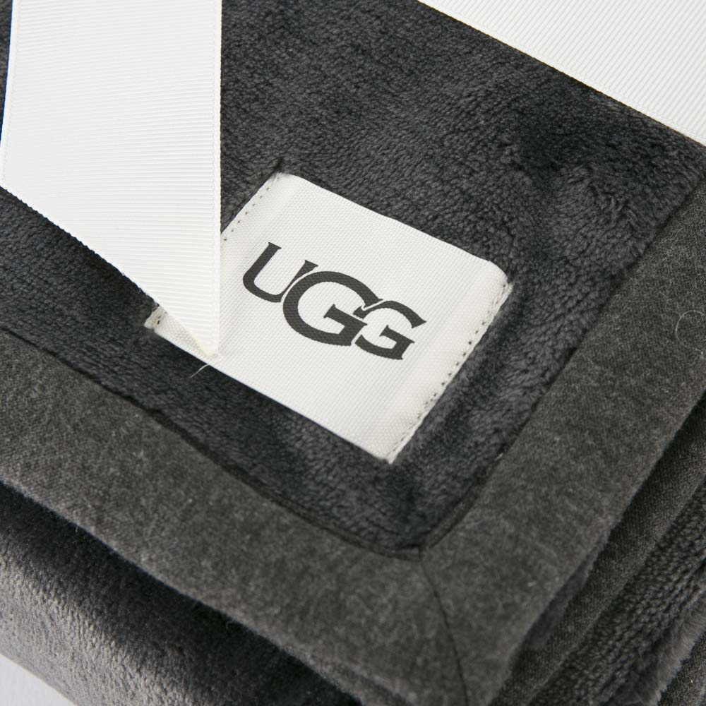 販売期間-アグ UGG ブランケット ロ•ゴ グレー DUFFIELD THROW II 送料