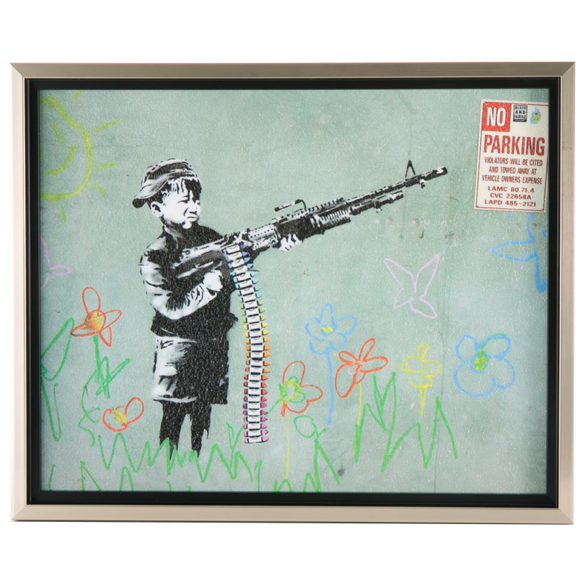 Banksy オマージュキャンバスアート | フィットハウス公式
