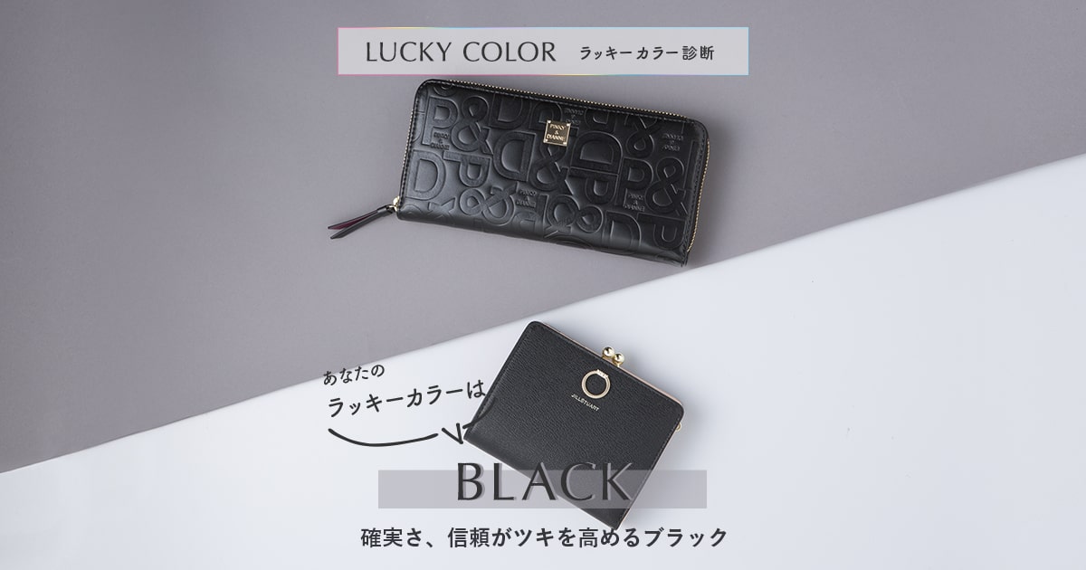BLACK（ブラック）タイプ | ラッキーカラー診断 お財布編