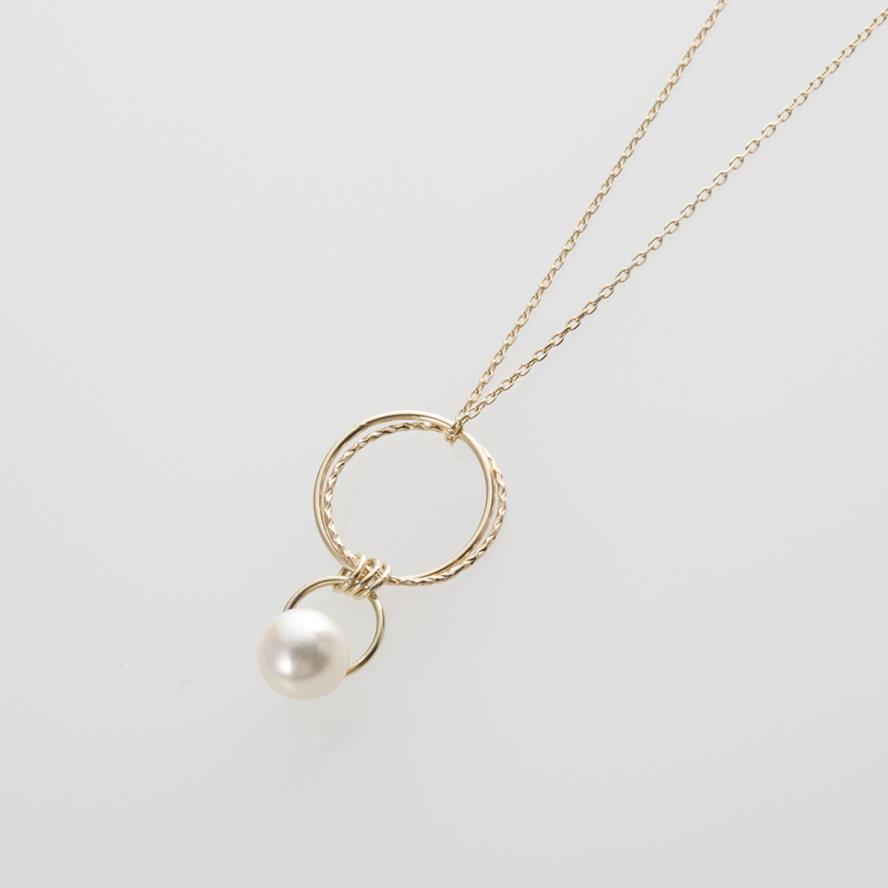 シェリークラン cheriecrin アクセサリー K10YG 淡水ﾊﾟｰﾙﾈｯｸﾚｽ SCN 